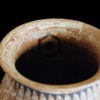 vase ceramique art mexicain blanc marron mata ortiz